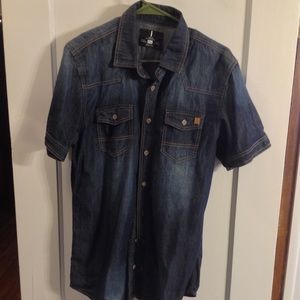 Button up denim shirt